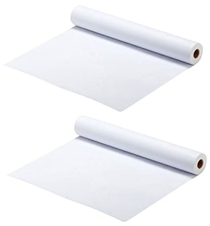 NUOBESTY 2 Rollen Zeichenpapier Zeichenzubehör Leere Zeichnung Entwurfspapier Skizzieren Kinder Standfuß Der Statue Graffiti-papier Bemalen Zeichenbrett Weißes Papier Baby Scrollen