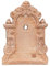 Biscottini Frontone per Fontana da Giardino L37xPR3xH47 - Frontone per Fontana da Giardino Esterno - Arredo Giardino in Terracotta Toscana - Giardino Arredo Esterno Made in Italy