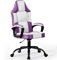Sedia Gaming Ergonomica Blu, Poltrona in Pelle PU Traspirante, Regolabile in Altezza, Girevole Mobile, Comoda per Adulti e Bambini (Viola)