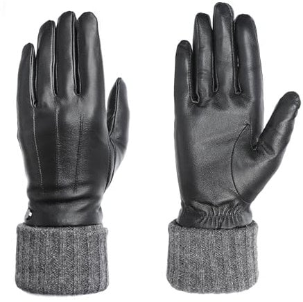 PEARLWOOD Damen Handschuh Lipa aus Schafleder mit Touch-Funktion | Schwarz Größe S