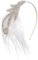BABEYOND 1920s Stirnband Damen Gatsby Kostüm Accessoires 20s Flapper Feder Haarband Weiß