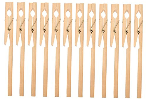Ciieeo 12piezas Pinzas De Madera Para Probeta Abrazaderas De Fijación Para Tubos De
