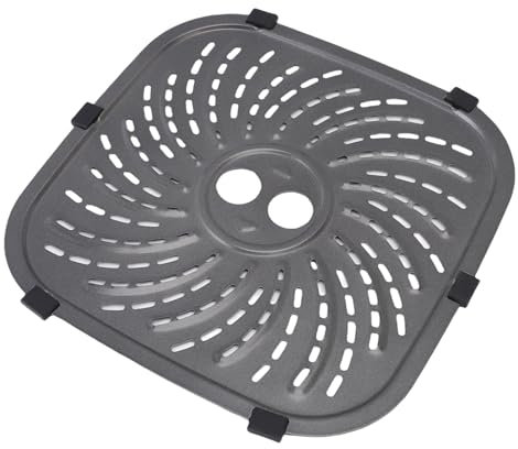 TOPINCN Air Fryer Replacement Plate for Power XL Series Grill Pan for 6QT and 8QT Stainless Steel Grille Pan Tray Rack Air Fryer Accessories (L)