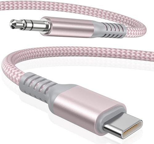 Elebase per iPhone 17 Cavo USB C Aux 1.2M, Adattatore Audio Tipo C a Jack | USB C a 3.5mm per Auto Cuffia iPhone 15 16 Pro Max iPad Samsung Galaxy S22 S23 S24 S25 A54 A55 A56 Z Fold Flip Google Pixel