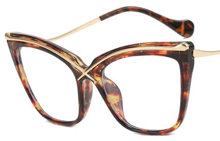 Gyios Lunettes de Soleil Verres en Métal Cadre Blue Light Protection Lunes Plates À Cadre-b