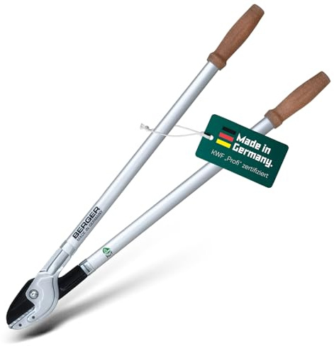BERGER Amboss Astschere C4272 | Komfort-Astschere | Mit Korkgriff & Anschlagdämpfer | Hochleistungsstahl mit Amboss | Für Hart- & Totholz bis Ø 40 mm | KWF-zertifiziert