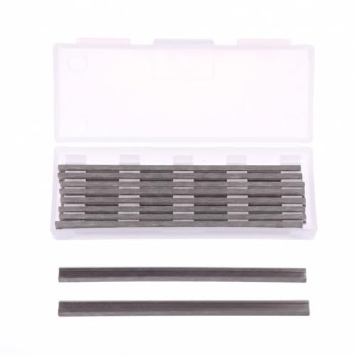 10 Pack Reversible Electric Planer Blades, 82mm Planer Blades Replacement for Bosch, Makita, DeWalt, Wen 6530, Ryobi, Craftsman, Hand Portable Planers