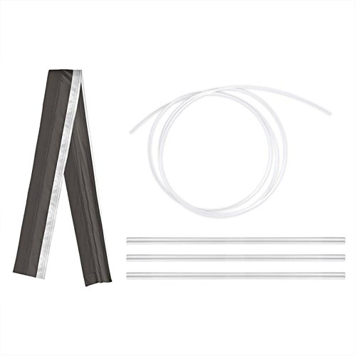 ProPlus Magnet Kederschiene Set für freistehende Zelte - 280 x 15,5 cm, 8mm Keder, grau, 3,8 kg, 300D Oxford Mantel