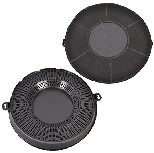 SPARES2GO Type 48 Charcoal Carbon Filter for Whirlpool Cooker Hood Vent (Pack of 2, 235 x 29 mm)