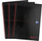 Oxford Black n' Red Quaderno A4 con copertina rigida e rilegatura a spirale, a righe, 140 pagine, confezione da 3