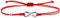 Wind Passion - Bracelet Infini Rouge | En Corde Fine et Fermeture Argentée | Cadeau Hommes Femmes Fait Main En Europe | Corde Fine Nautique Réglable