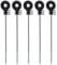 YINETTECH 30Pcs Insulators Fencing Post Screw-in Ring Set for Low Impedance Durable Meadow Farm Electric Fence Wood Post Black