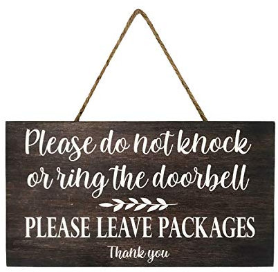 Please Do Not Ring Doorbell Sign