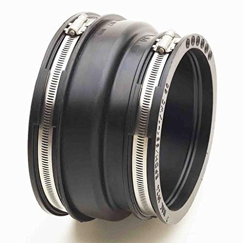 Adaptor Coupling MAC 1155 100mm - 115mm to 75mm - 89mm 4 to 3 Flexible Rubber Boot Reducer Coupling Adaptor Pipe Connector Joiner Pond/Garden