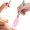 Spatule Epilation en Silicone, Applicateur D'épilation à la Cire, Gros Bâtons de Cire Spatule Grattoir Réutilisable Bâtons de Cire Dure pour L'utilisation du Corps de Salon à (rose)