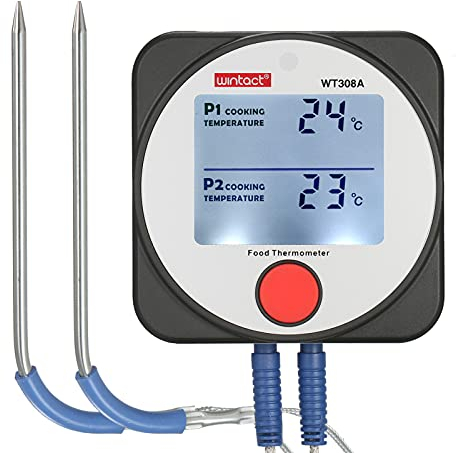 Jadeshay WT308A Smart Meat Thermometer,Barbecue Thermometer Digital Food Temperature Meter Kitchen Cooking Baking Tool,-40~300℃