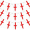 20m/66Ft St George Cross Bunting England English Banner 50 Triangle Flags St Georges Day Euro Cup Cricket Rugby Football World Cup Sports Events Street Party Decoration
