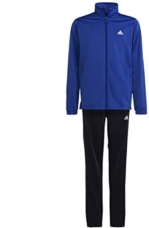 adidas Unisex - Bambini Essentials Big Logo Track Suit, semi lucid blue/white, 15-16 Years