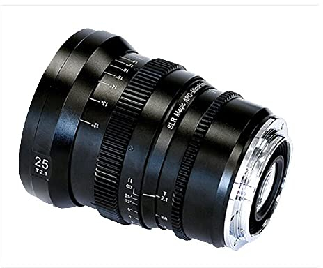 SLR Magic Microprime Series Wide Angle Full Frame 8K Fixed Lens 25mm T2.1 for Canon EF Mount Camera