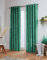 John Aird Crushed Velvet Fully Lined Eyelet Curtains (Emerald Green, 90 Wide x 90 Drop)