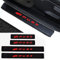 RIDGOEL 4Pcs Car Door Sill Protector Carbon Fiber Car Kick Plates for Ford Puma Accessories Automobile Threshold Decorative Strips Auto Door Steps Scuff Plate Cover Red