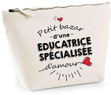 Trousse Educatrice spécialisée Bazar d'amour | Pochette Toilette Maquillage Idée Sac Cadeau