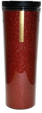 Starbucks Tasse à café avec Badge Rouge à Paillettes Réutilisable
