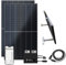 flex-energie Balkonkraftwerk Komplettset 900Wp I 2x450Wp Solarmodule, Envertech EVT800-B Wechselrichter, Balkonmontage & 10m Kabel I Solaranlage zur Stromkosten-Einsparung I Energiegewinnung am Balkon