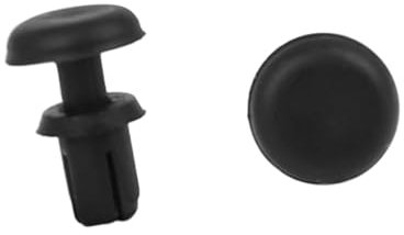A ABSOPRO Rivetti di fissaggio a spinta per pannelli, clip di fissaggio 4mm in plastica nera per auto (set di 30)