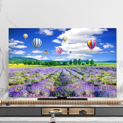 32-80 TV/PC Covers, Indoor Dust-Proof Screen Anti-Scratch Protection TV Cover, Soft Polyester Fabric Printed Dust-Proof Protector, Indoor TV Cover(Color3,45-48inch)