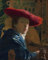 PTLYE Berühmt Painting Leinwandbild Wandbild Kunstdruck Mädchen mit dem roten Hut von Johannes Vermeer Bild Druck Auf Leinwand für Flurdekoration 60x90cm