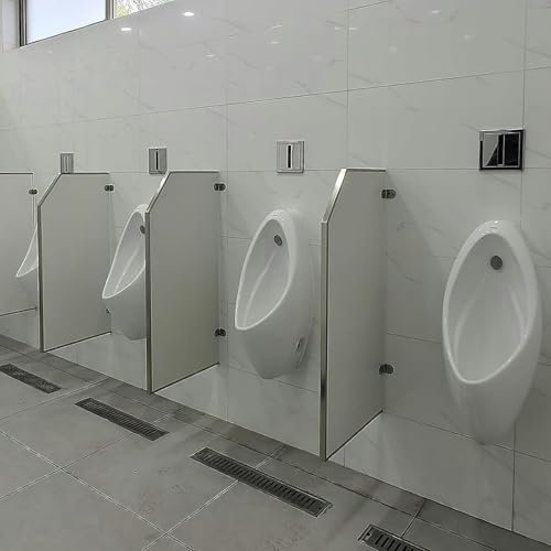 Urinal Divider Screen Panel Toilet Partition, Wall-Mounted Men's Urinal Privacy Screen, Public Health Partition Urinal Privacy Screen, for Schools, Kindergartens, Shopping Malls (Size : 4 pc