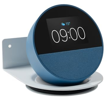 shinar Metall Universal Wandhalterung für Spot/Homepod Mini Platzsparend,Halterung Zubehör für Spotund Homepod Mini Ständer mit integriertem Kabelmanagement (Weiß)