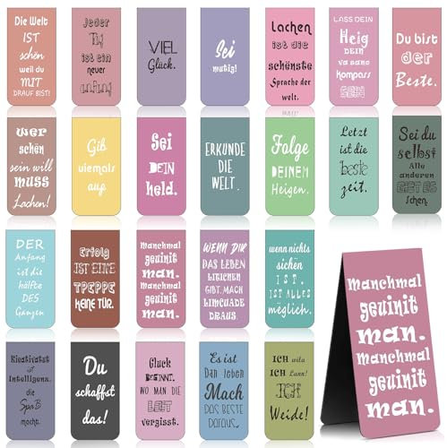 Magnetische Lesezeichen,Lesezeichen Magnetisch,Magnetic Bookmarks Kit,Deutsch Motivation Seiten Markierungen,für Jungen,Freund,Fußballfans