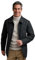 Aldon Men's Wool Blend Coat Hip-Length Jacket with Zip Fastening Charcoal XXL
