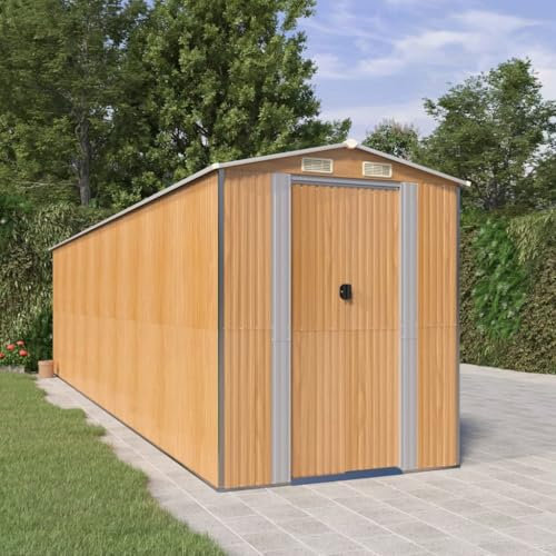 Lawn & Garden Gartenhaus Hellbraun 192x772x223cm Stahl verzinkt Outdoor Living