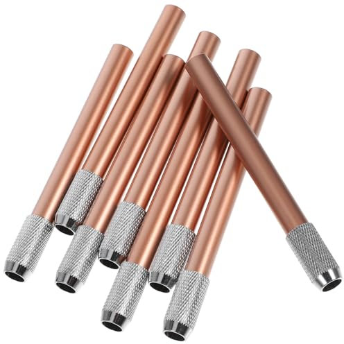 OFFSCH Bleistiftverlängerungen Aus Metall Für Künstler Und Kunststudenten 8-teiliges Set Nicht Orange