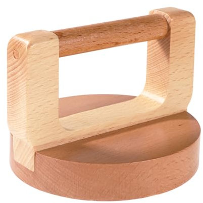 Pine Wood Baren for Printmaking, Block Printing Baren Ergonomic Handle Printmaking Tools Linoleum Block Printing Tool Embossing Tool for Linocut DIY Art Crafting Supplies