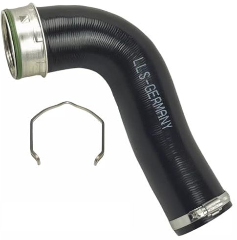 LLS-GERMANY Ladeluftschlauch Turboschlauch kompatibel mit Golf V (1K1), Golf V Variant (1K5) 1.9 TDI, 1.9 TDI 4.-motion (2003/10-2009/07, 1896 ccm, 66-77 KW, 90-105 PS), OEM: 3C0145832M, inkl. Klammer