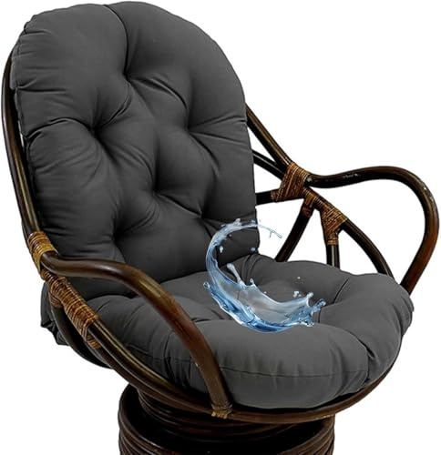 MCNDSI Schaukelstuhl Auflage Polster Kissen, Weich Verdickt Waschbar Sitzkissen, Gartenstuhl Ersatzpolster Schaukelstuhl/Drehsessel für Liege Rattan Garten Terrasse Matte(F8)