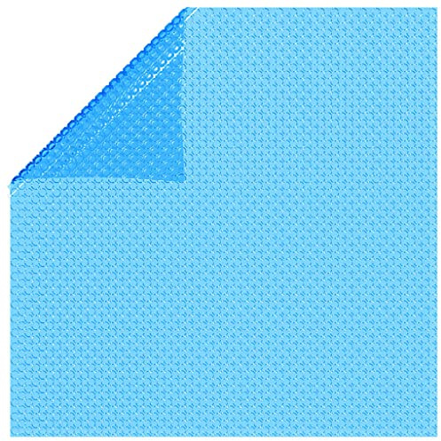 HUAKEHOM Poolabdeckung Solarplane Solarabdeckung Solar Pool Abdeckplane Abdeckung Poolabdeckplane Wärmeplane Solarfolie Rechteckige Pool-Abdeckung 260 x 160 cm PE Blau