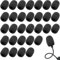 COYUN 30 Pezzi Copertura Microfono In Spugna, Operchi Per Microfono In Schiuma, Spugna Antivento Microfono, Mini Microfono In Schiuma Per Aula, Conferenze, Performance Sul Palco, Diametro 8mm, Nero