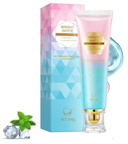 Niacinamide Zahnpasta,Radiant Whitening Zahnpasta, Natürliche Whitening-Zahnpasta mit Niacinamid zur Entfernung von Zahnflecken, Frischer Atem (1)