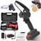 Wood Ranger Mini Chainsaw, 2025 Cordless Electric 4 Inch Chainsaw, Portable Handheld Chain Saw for Wood Cutting & Tree Trimming, Ideal for Yard, Home and Garden Use (Black-1 Battery)