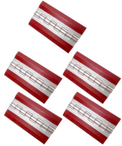 FOMIYES 5 Pcs Acrylic Folding Hinges Self-Adhesive Strong Glue 65mm X 40mm Mini Hinges for DIY Boxes Cabinet Doors Furniture Hardware