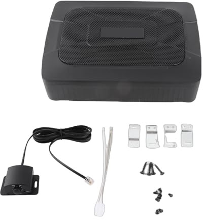 Torvex Subwoofer Auto Sottosedile, Altoparlante Bassi Attivo da 6 x 9 Pollici con Amplificatore Integrato 150 W RMS, Cassa Audio Compatta per Sedile e Impianto Stereo Auto