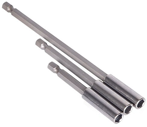 Paor 3pc ¼ Hex Shank Magnetic Drill Bit Holder Extension 2/ 4/6 for Screws Nuts Quick Change