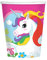 amscan- Unicorn Paper Cups 266ml-8 Pcs Gobelets en Carton, 9902102, Multicolore, 8 Unité (Lot de 1)