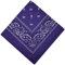 Bandana Halstuch Biker 1er 3er 6er 12er Pack Nikki Tuch Schal Paisley Kopftuch 100% Baumwolle 24 Farben (1er, Violett)
