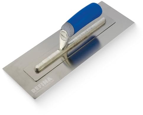 REFINA SUPERFLEX-1 Plastering Trowel - 14 x 5 (360 x 125mm) Flexible 0.4mm Stainless Steel Blade for Finishing Walls & Ceilings - Lightweight Plastering Tools & Construction Tools